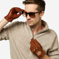 CA3198 (cork) - Handsewn Italian carpincho men's driving gloves