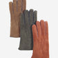 CA3466 (saddle) - Men's Italian handsewn sueded lamb shearling gloves