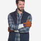 CA3646 (cork) - Men’s Italian carpincho cashmere-lined dress gloves