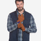 CA3646 (cork) - Men’s Italian carpincho cashmere-lined dress gloves