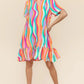 Haptics Tiered Woven Ruffle Hem Dress - Farnelli