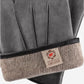 CA3951 (grey) – Men’s Italian suede dress gloves with cashmere lining