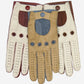 CA4123 (cream/brown) – Women’s two-tone Italian leather driving gloves