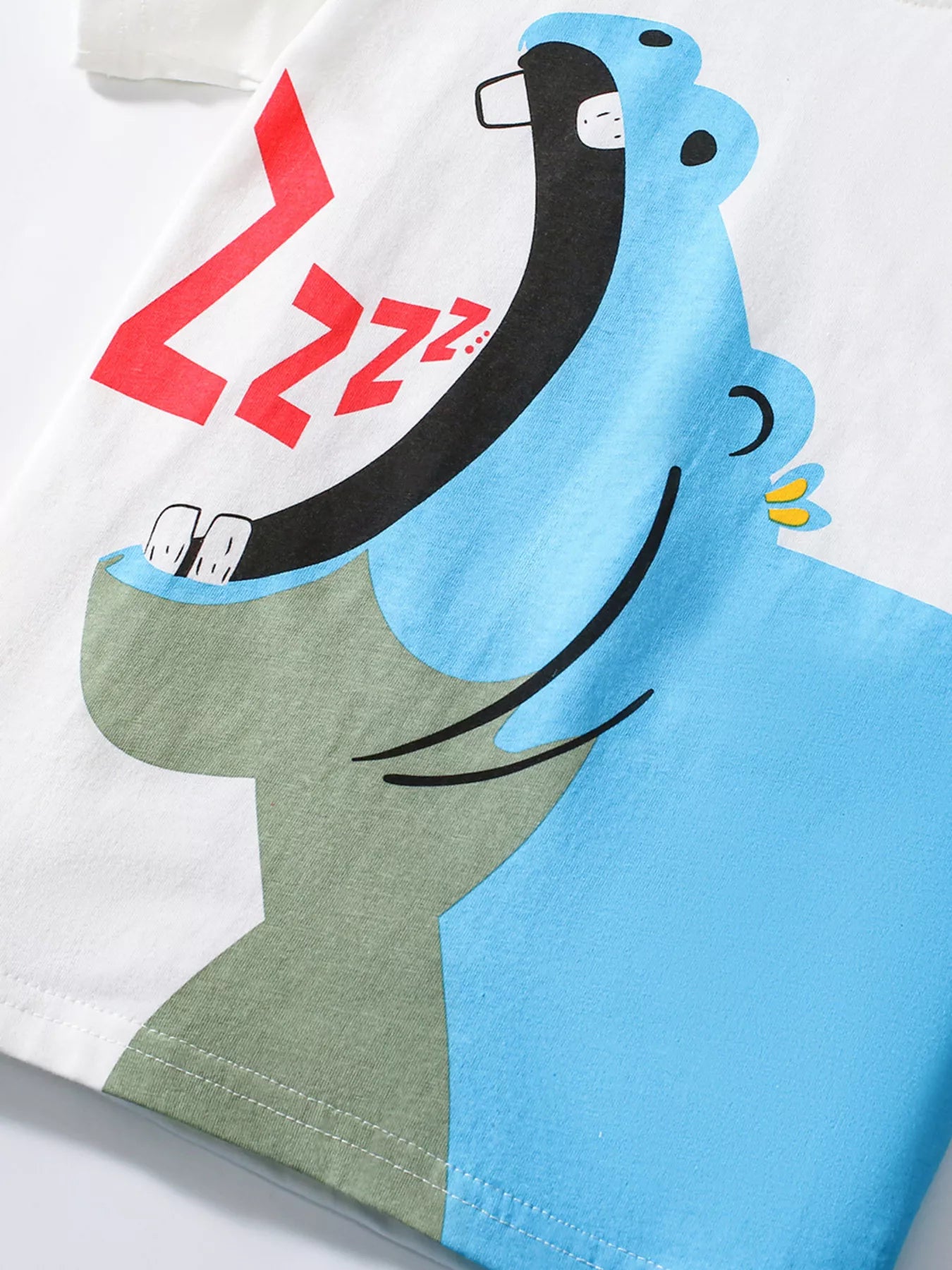 Children's Hippo Short Sleeve Top and Shorts Set - Farnelli