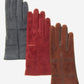 CA4330 (brown) – Women’s Italian suede gloves with cashmere lining, lambskin palms, and inserts