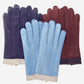 CA4384 (navy) - Women’s Italian peccary gloves with cashmere lining