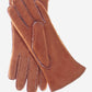 CA4465 (saddle) - Women’s handsewn Italian sueded lamb shearling gloves