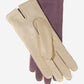 CA4538 (lilac) - Handsewn Italian carpincho women's dress gloves with cashmere lining
