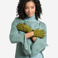 CA4538 (moss) - Handsewn Italian carpincho women's dress gloves with cashmere lining