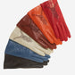 CA4539 (orange) - Women’s Italian unlined dress leather gloves with “lace-work” design