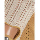 CA4620 (tan) - Women’s Italian crochet and carpincho leather driving gloves