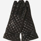 CA4643 (black) – Women’s Italian quilted leather gloves with cashmere lining and bow