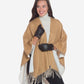 CA4661 (black) - Women’s Italian handsewn deerskin gloves with cashmere lining and distinctive strap and buckle