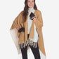 CA4662 (black) – Women’s Italian leather gloves with cashmere lining and multi-color inner cuff