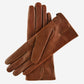 CA4987 (cognac) - Women's Italian Leather Lambskin Gloves with Strap