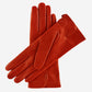 CA4987 (red) - Women's Italian leather lambskin gloves with strap