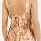 Mittoshop Flower Print Gathered Bust Sleeveless Jumpsuit - Farnelli