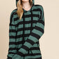 BOMBOM Drawstring Striped Dropped Shoulder Hoodie - Farnelli