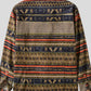 Men's Vintage Ethnic Print Button Down Shirt - Farnelli