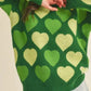 Heart Ribbed Hem Long Sleeve Sweater - Farnelli