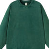 Men's Round Neck Long Sleeve Sweatshirt - Dark Green