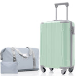 HouseOfZazla 20-inch carry-on hard case luggage set with three pieces and spinner wheels