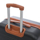 HouseOfZazla hardshell luggage set with spinner wheels and TSA lock in black, white, or pink