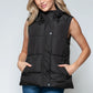 Snobbish Snap and Zip Closure Hooded Vest - Farnelli