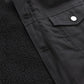 Cain Men's Faux Shearling Twill Trucker Jacket
