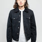 Cain Men's Faux Shearling Twill Trucker Jacket
