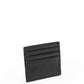 Deux Mains Call Signs card holder in black leather with multiple card slots