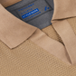 Long Sleeve Sweater Polo Solid // Camel