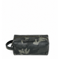 Deux Mains Iron Tight toiletry bag in camouflage print with zippered top and compact design