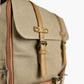Baldwin Baby Company Bon Secour canvas diaper backpack with flap closure