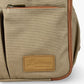 Baldwin Baby Company Bon Secour canvas diaper backpack with logo detail