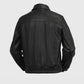Whet Blu NYC Castor men's leather bomber jacket back view