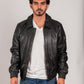 Whet Blu NYC Castor men's leather bomber jacket front view