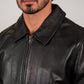 Whet Blu NYC Castor men's leather bomber jacket, upper view