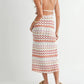 MABLE Lightweight Pointelle Chevron Knit Maxi Dress - Farnelli