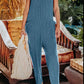 Double Take Full Size Sleeveless Straight Jumpsuit - Farnelli