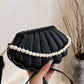 Shell-Shaped Pearl Decor Crossbody Bag - Farnelli