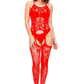 Seamless Lace Chemise with Garters