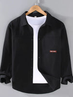 Men's Plus Size Button Up Long Sleeve Shirt - Farnelli