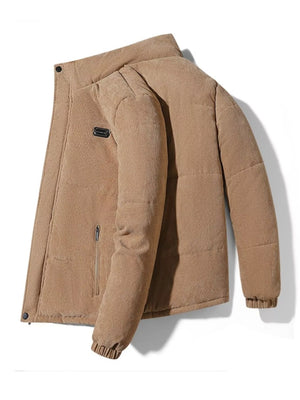 Men's Plus Size Corduroy Padded Winter Coat - Farnelli