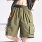 Men 's Full Size Multi-Pocket Relaxed Fit Cargo Shorts Plus Size - Farnelli