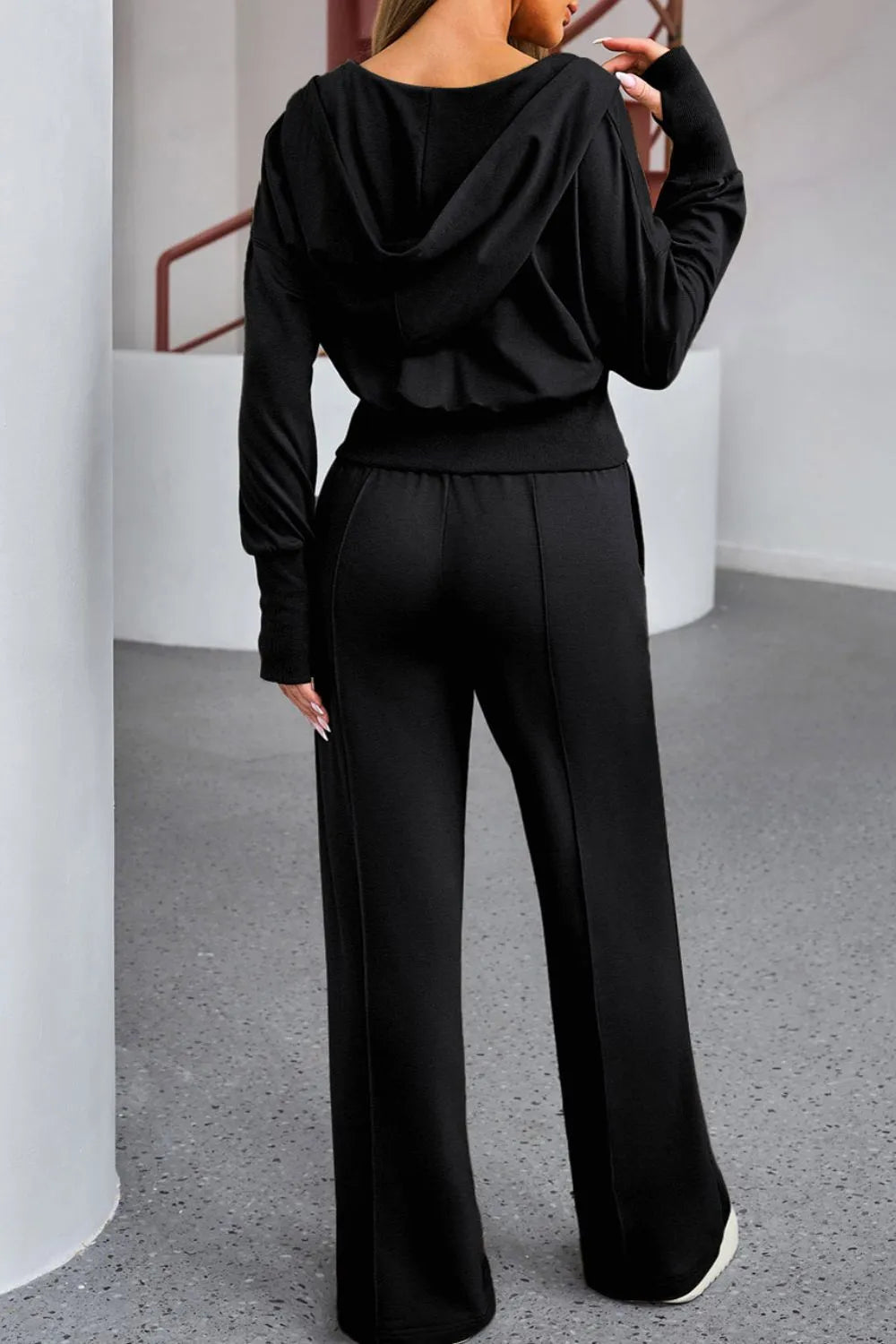 Zip-Up Hoodie and Pants Active Set - Farnelli