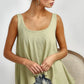 BiBi High and Low Flare Knit Tank Top - Farnelli