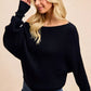 BiBi Waffle Knit Off Shoulder Top - Farnelli