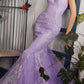 Cinderella Divine CC2279 Long Glitter Printed Mermaid Gown
