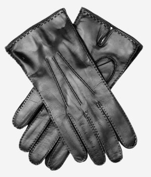 CC3104 (black) - Men's Italian handsewn cashmere lined leather gloves